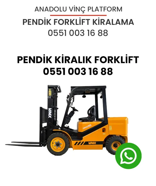 Pendik kiralık forklift görseli